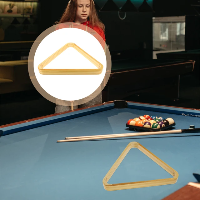 Triangolo Per Biliardo Americano CAMARA - Plastica Nera, Professionale Per Tavoli Da Biliardo