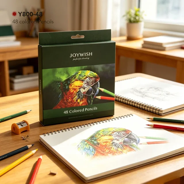 48/72Colors Wood Colored Pencils Lapis De Cor Artist Painting Oil Color Pencil School Drawing Sketch Art Supplies 1