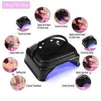 64W UV LED Nail Dryer Salon Nail Lamp 32LEDs for Curing All Gel Nail Polish With Automatic Sensor for Manicure Pedicure 100-240V 2