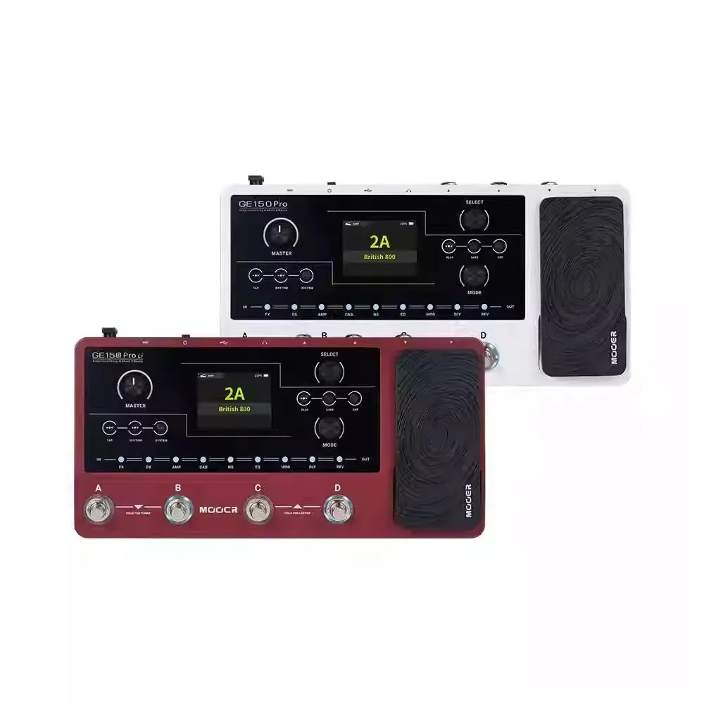 MOOER GE150 Pro(フットスイッチキャップ付き) MOOER-GE150 pro li-マルチエフェクトエレキギターペダル,アンプ
