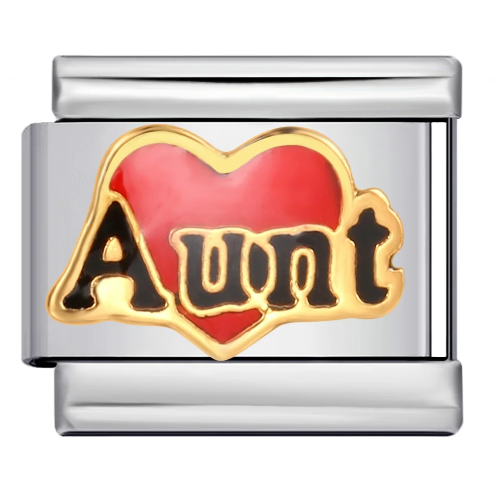 Mode Bunte Familie gute Freund Italienischen Link fit 9mm Edelstahl Charme Armbänder Schmuck DIY Machen Perlen Für Geschenk – Detail 6
