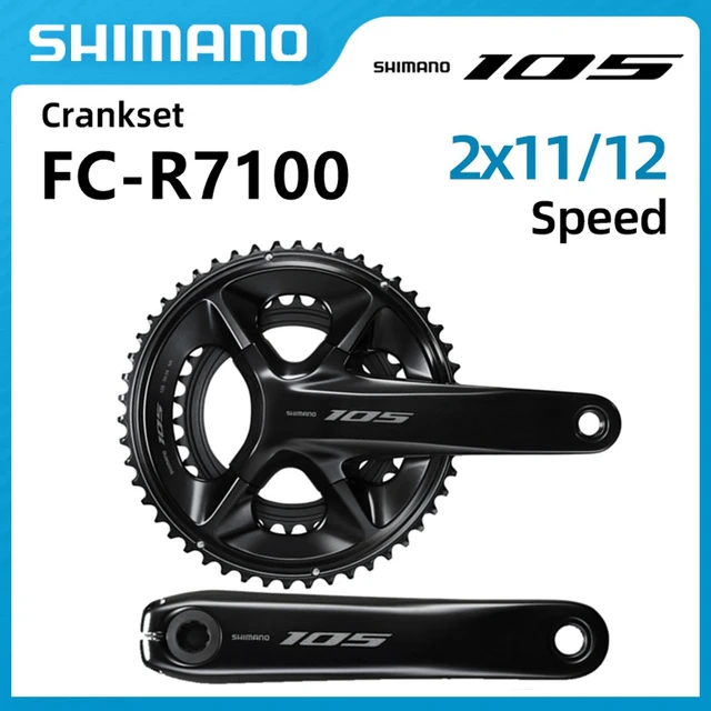 SHIMANO 105 FC-R7100 HOLLOWTECH II Crankset 2x11/ 2x12 speed 50