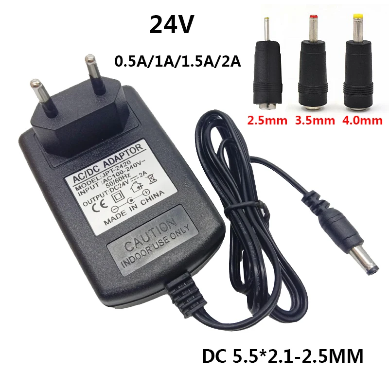 

Адаптер питания 24 В 5,5 а 1 а 2,5 А 2 а 24 в универсальные адаптеры переменного/постоянного тока Конвейерный переключатель * мм адаптер