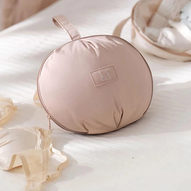 Portable Travel Underwear Socks Bra Organizer Bag Polyester Fiber Handheld Storage Bag For Intimate Clothes Ball Shaped