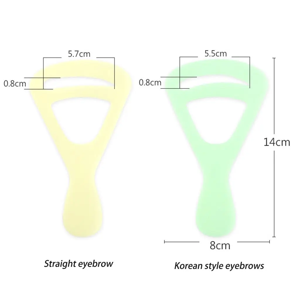 2개/세트 새로운 재사용 가능한 눈썹 모양 만들기 템플릿 눈썹 정리 몰드 눈썹 스텐실 드로잉 카드