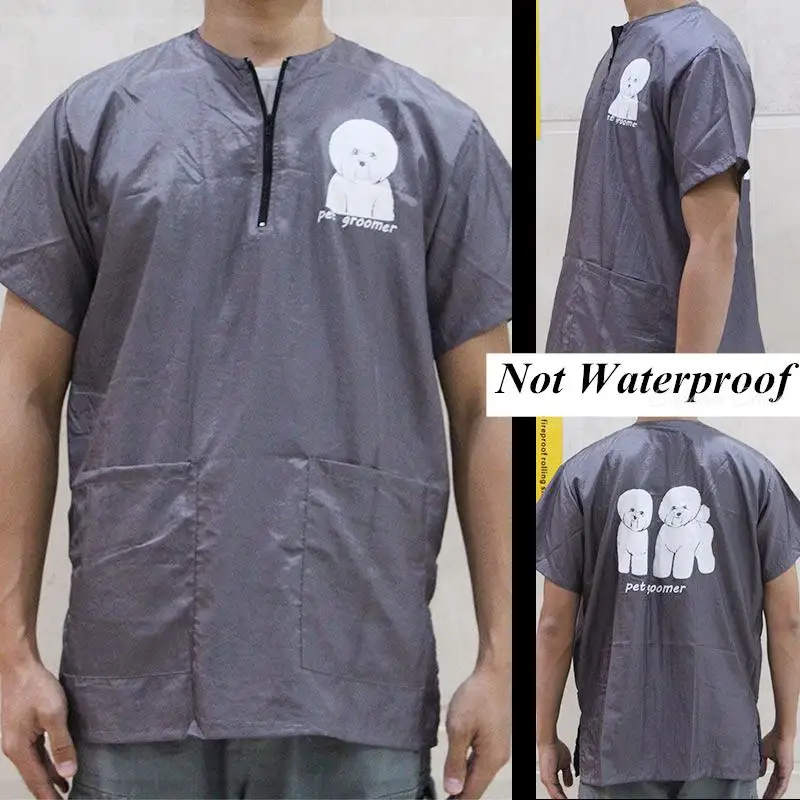 Purple/Pink/Gray Pet Shop Cosmetology Uniforms Men And Women Beauticians For Waterproof And Breathable Work Clothes G0709 4