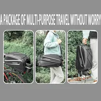 Sac chameau arrière rigide de grande capacité pour vélos, sac étanche pour étagère de siège arrière pour le cyclisme 3