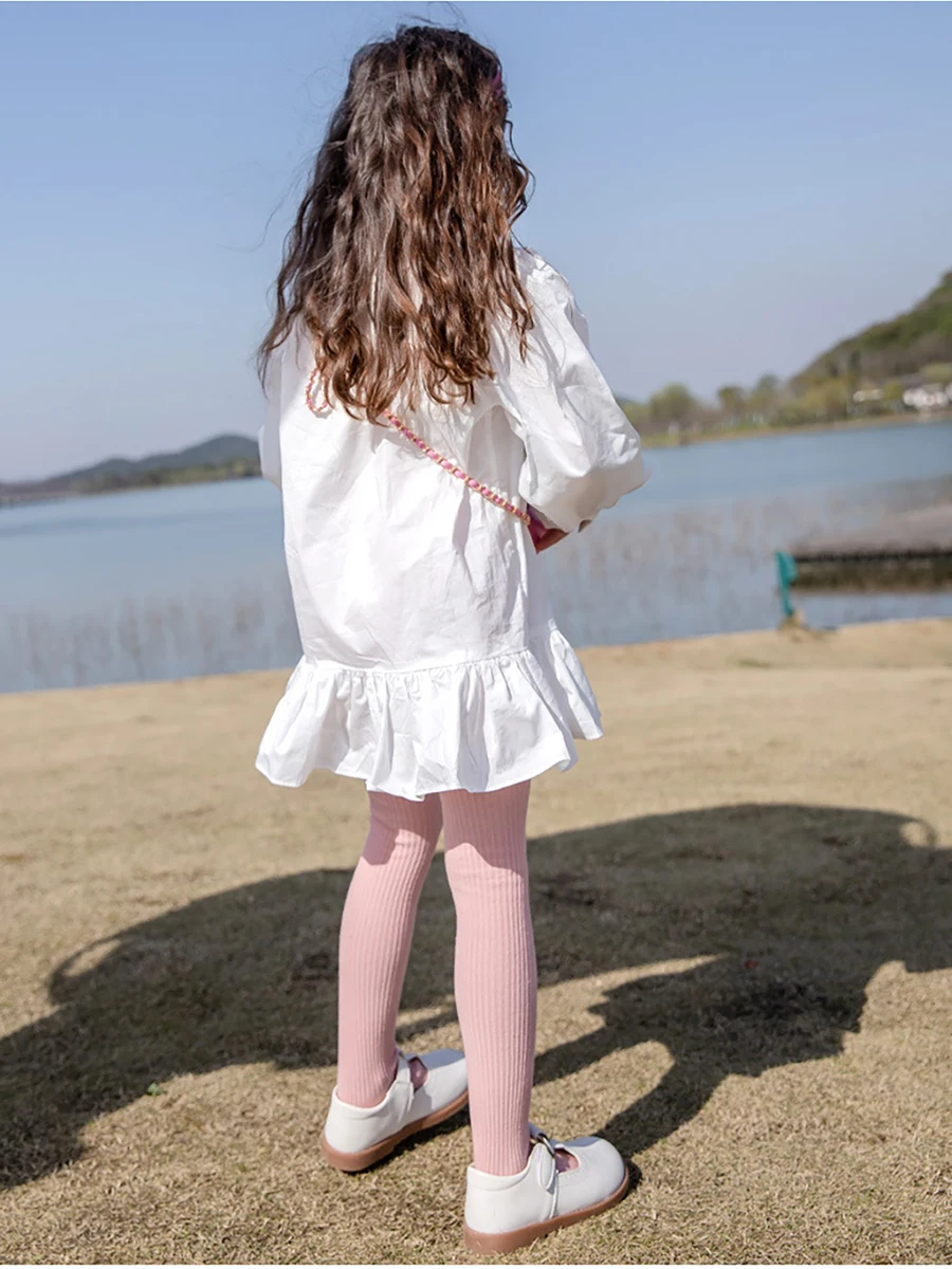 Children Cotton Leggings Spring and Autumn Girls Pantyhose Boneless Combed Cotton Pantyhose Princess stockings