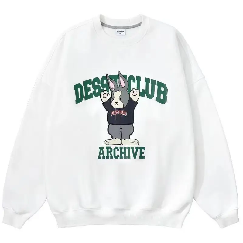 Funny Bunny Graphic Sweatshirts Women Winter Kpop Women Pullover New In Hoodies Sweatshirts Goth Hip Hop Hoodie