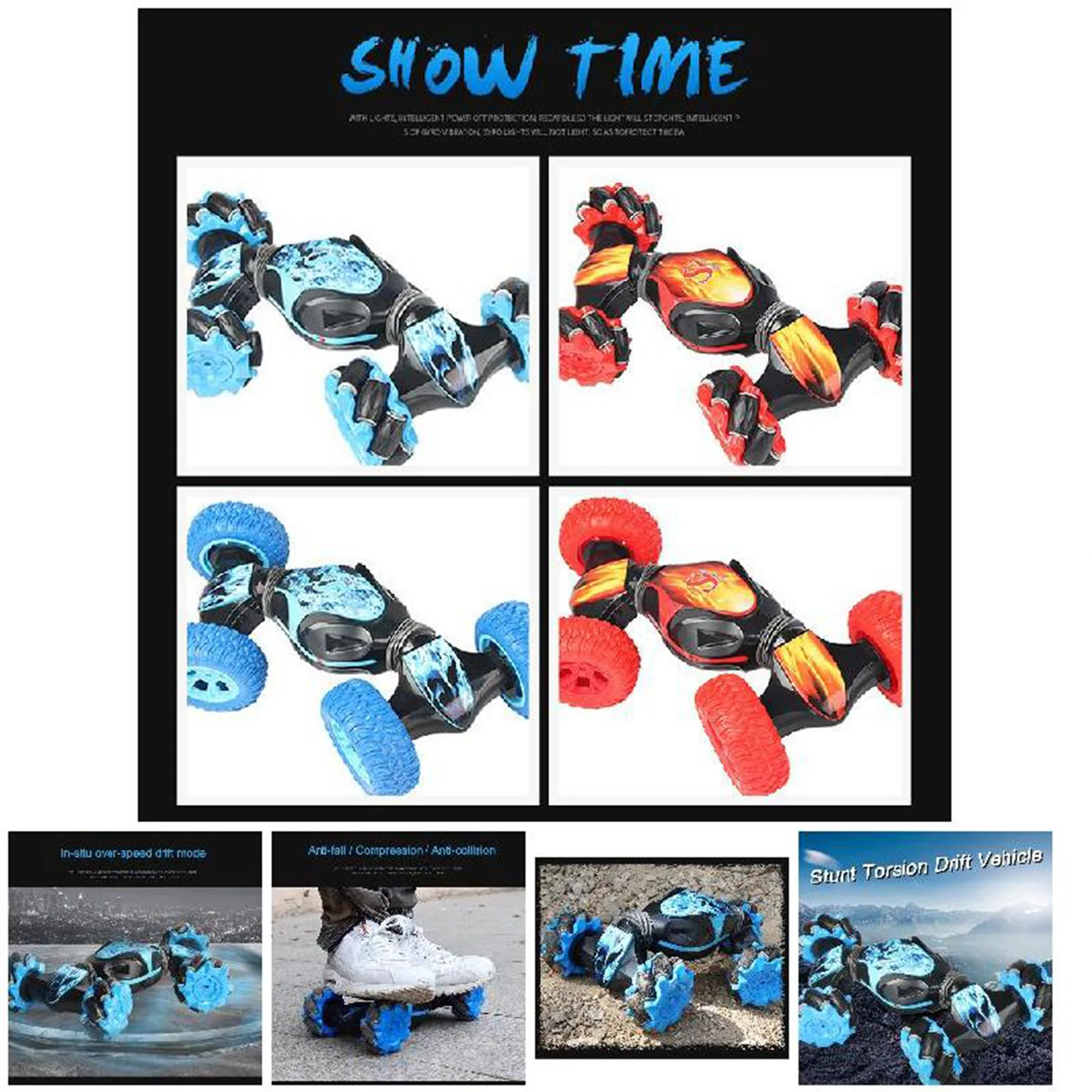 High-Performance Stunt RC Car Easy-to-Operate Remote Control Stunt Car Great Toy for Indoor and Outdoor