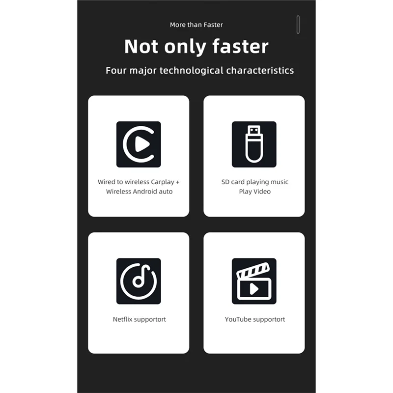 B04C-Carplay 미니 박스 무선 어댑터 USB/Type C 동글 유선 연결 Carplay For 안드로이드 Auto