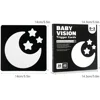 0-36M Baby Vision Stimulation Card Early Education Toy Newborn Visual Learning Book Black and White Contrast Card Montessori Toy 6