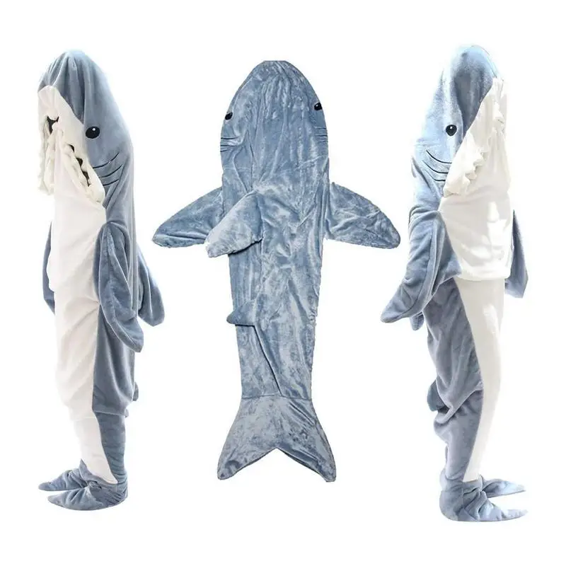 Cartoon Shark Sleeping Bag Pajamas adult cartoon pajamas
