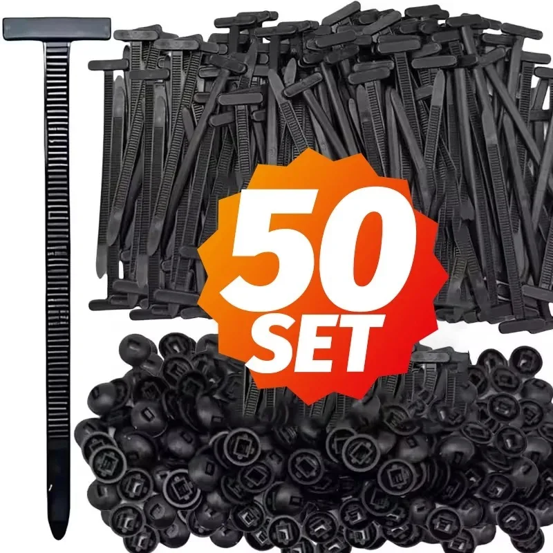 Heavy Duty Nylon Self-Locking Cable Ties with Pin Button