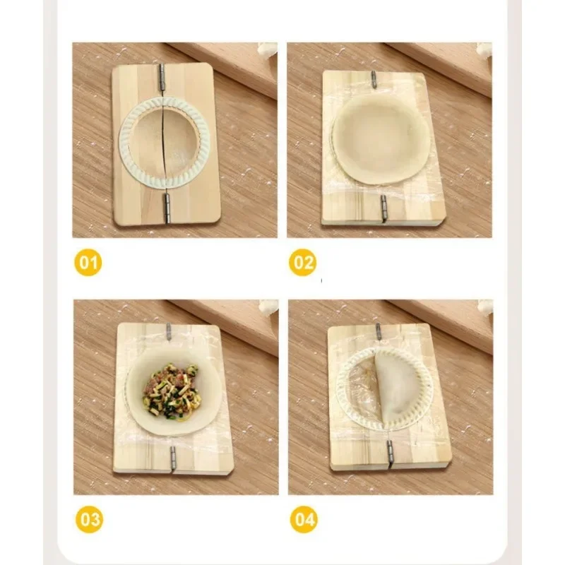 Dumpling Mould Home Kicthen Wood Dumpling Magic Tool Press Tool Special Dumplings Mold