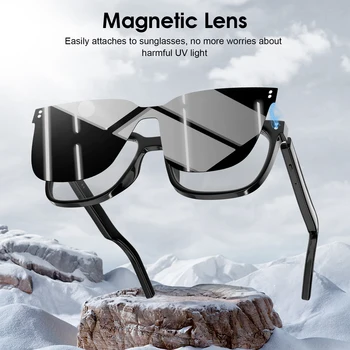 PER Xiaomi M10 ProA Occhiali intelligenti Bluetooth Lenti intercambiabili Occhiali da sole magnetici Occhiali da sole con protezione UV anti-luce blu