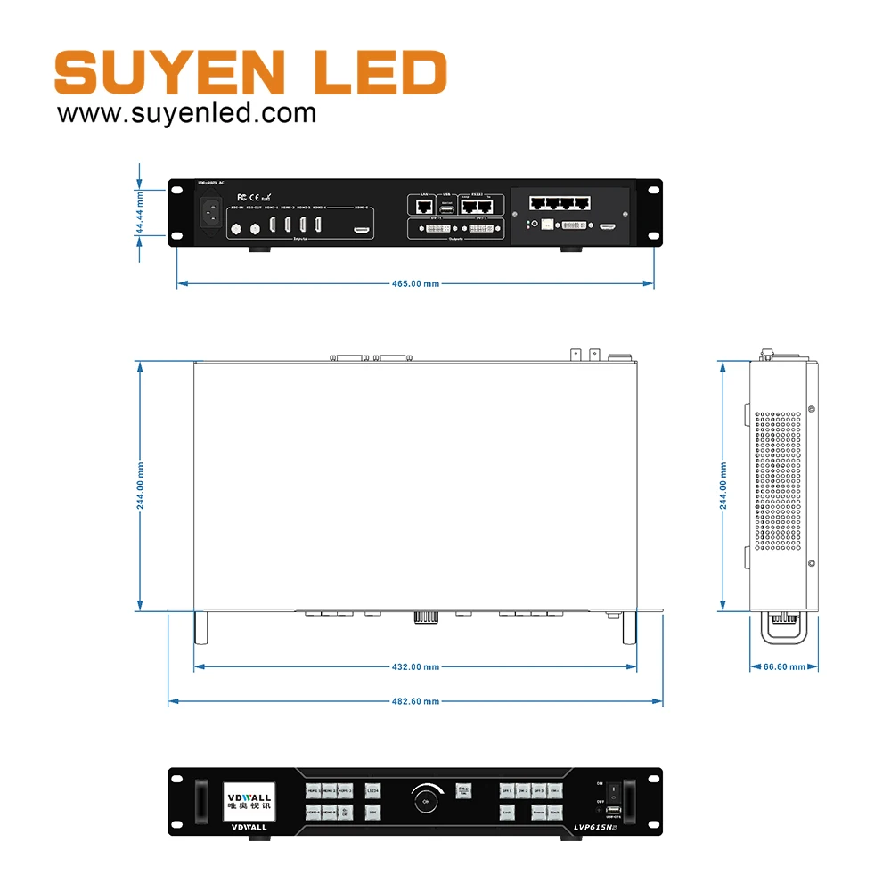 LVP615N VDWALL HD LED 비디오 멀티 이미지 프로세서 LVP615N