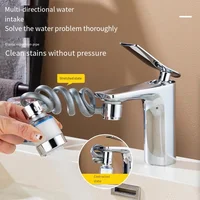 1-2PCS Household Faucet Pull-out Extension Kitchen External Showerhead Hair Washing Device Extendable Bathroom Sink Filter Spray 1