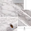 Marble Sticker Kitchen Oil-Proof Film Stove Waterproof Moisture-Proof Self-Adhesive Wallpaper Countertop Cabinet Renovation Tile 4