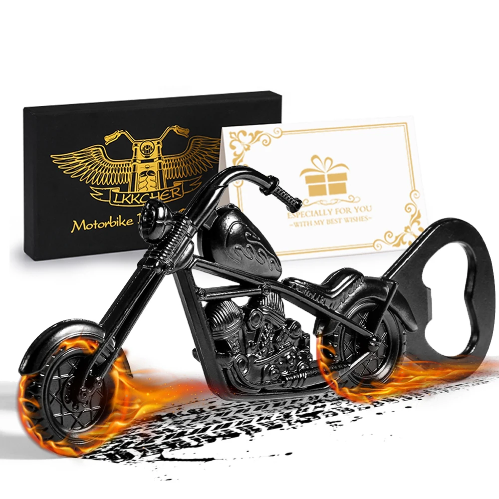 Luxury Motorbike Bottle Opener Gifts Box for Boyfriend Black