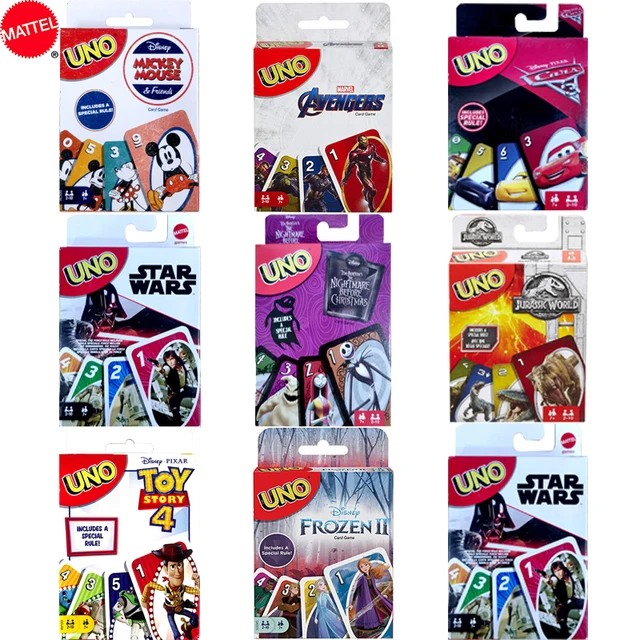 Disney UNO Board Game Frozen Nightmare Before Christmas Card Gamed Marvel Avengers Kids Toys Playing Cards for Adults Party Gift 1