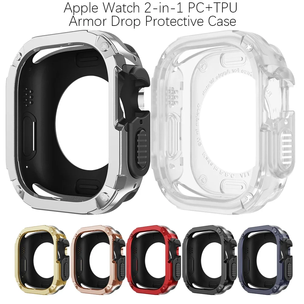  ġ ̽ Ƹ Ŀ, TPU + PC ȣ , ̿ġ Ʈ 2 ø 9 8 7 SE 6 5/4, 41mm, 40mm, 45mm, 44mm, 49mm