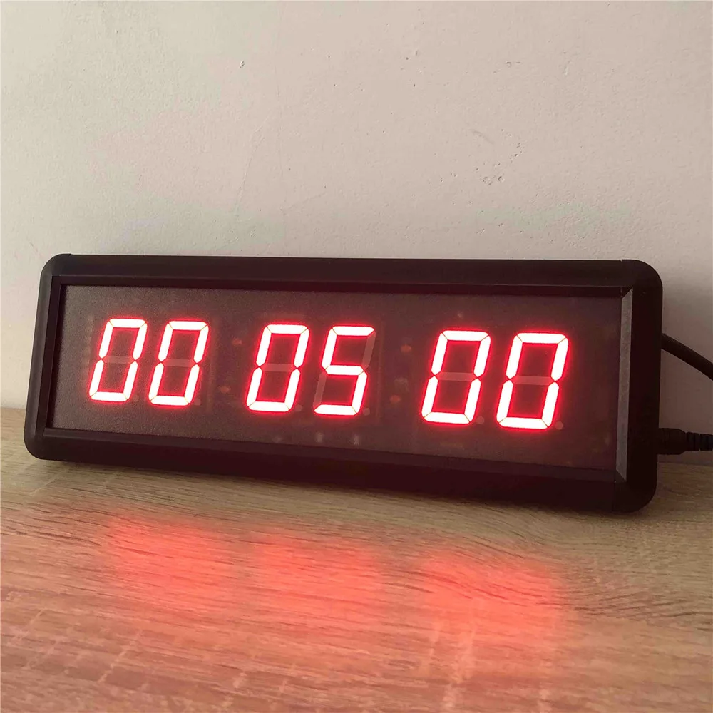 LED Countdown Clock 11 inch LED electronic countdown clock with remote control stopwatch interval timer competition game training wall clock