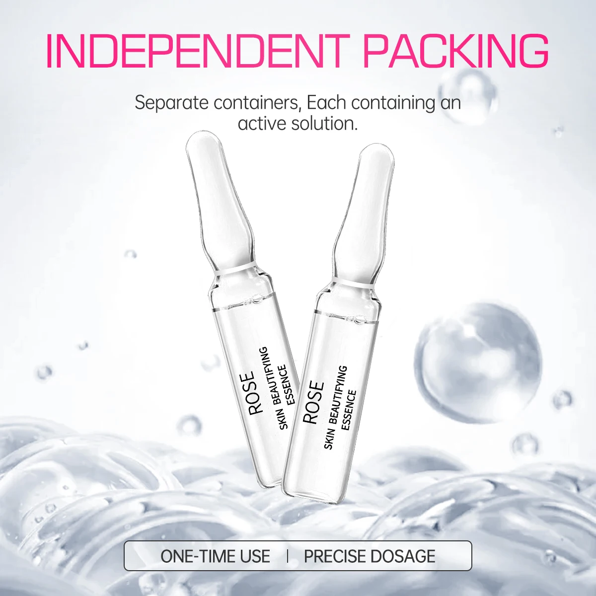 Rose Essence Hydrating Moisturizing Brightening Skin Lightening Melanin New Products Skin Care Products Hyaluronic Acid Essence 5