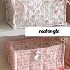 1PC Square Storage Basket Desktop Organizer Storage Basket Home Decoration Basket landry Wood basket Rattan tray Foldable box 1