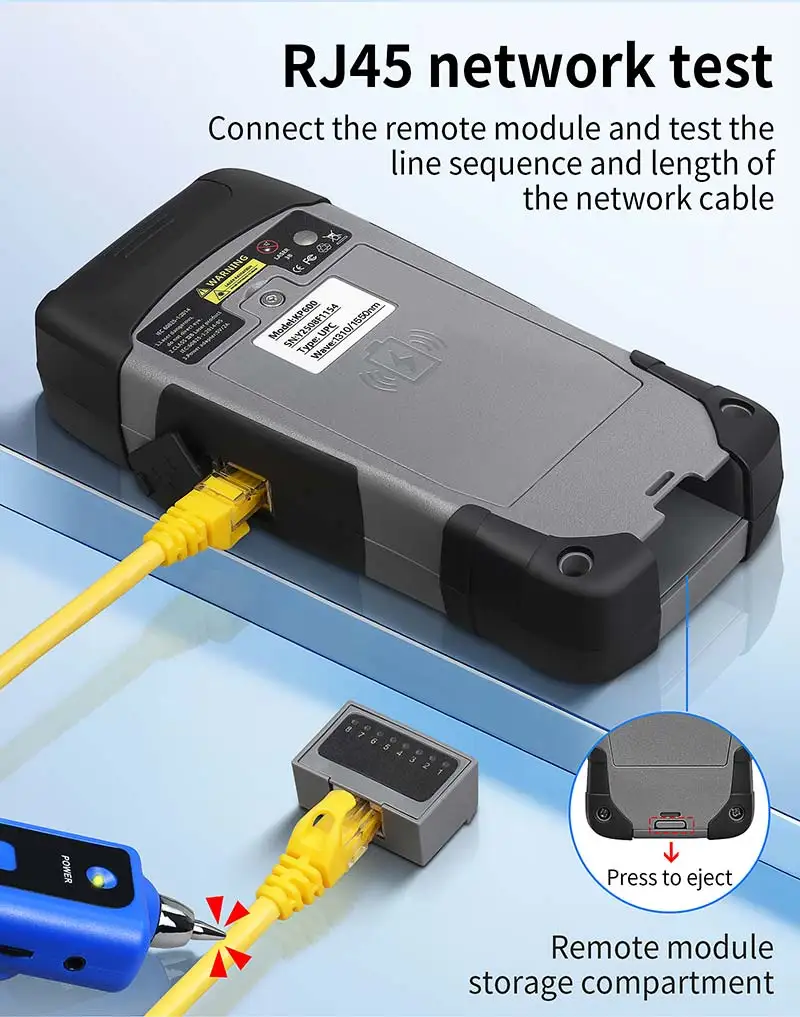KP600 90KM OTDR Active Fiber Testing Optical Time Domain Reflectometer Fiber Opt