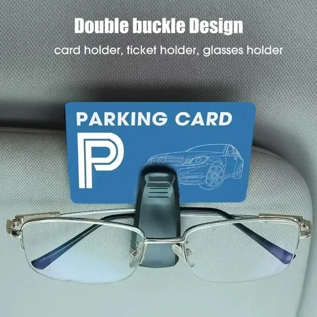 2PCS Universal Car Auto Sun Visor Glasses Box Sunglasses Clip Card Ticket Holder Fastener Pen Case Eyeglasses Clips Accessories 5
