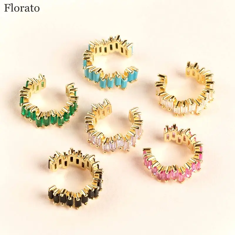 Set Di 3 Orecchini A Polsino Non Forati – Placcati Oro 14K Con Zirconia, Ipoallergenici, Regolabili, Per Donna, Gioielli Finti Alla Moda - 2