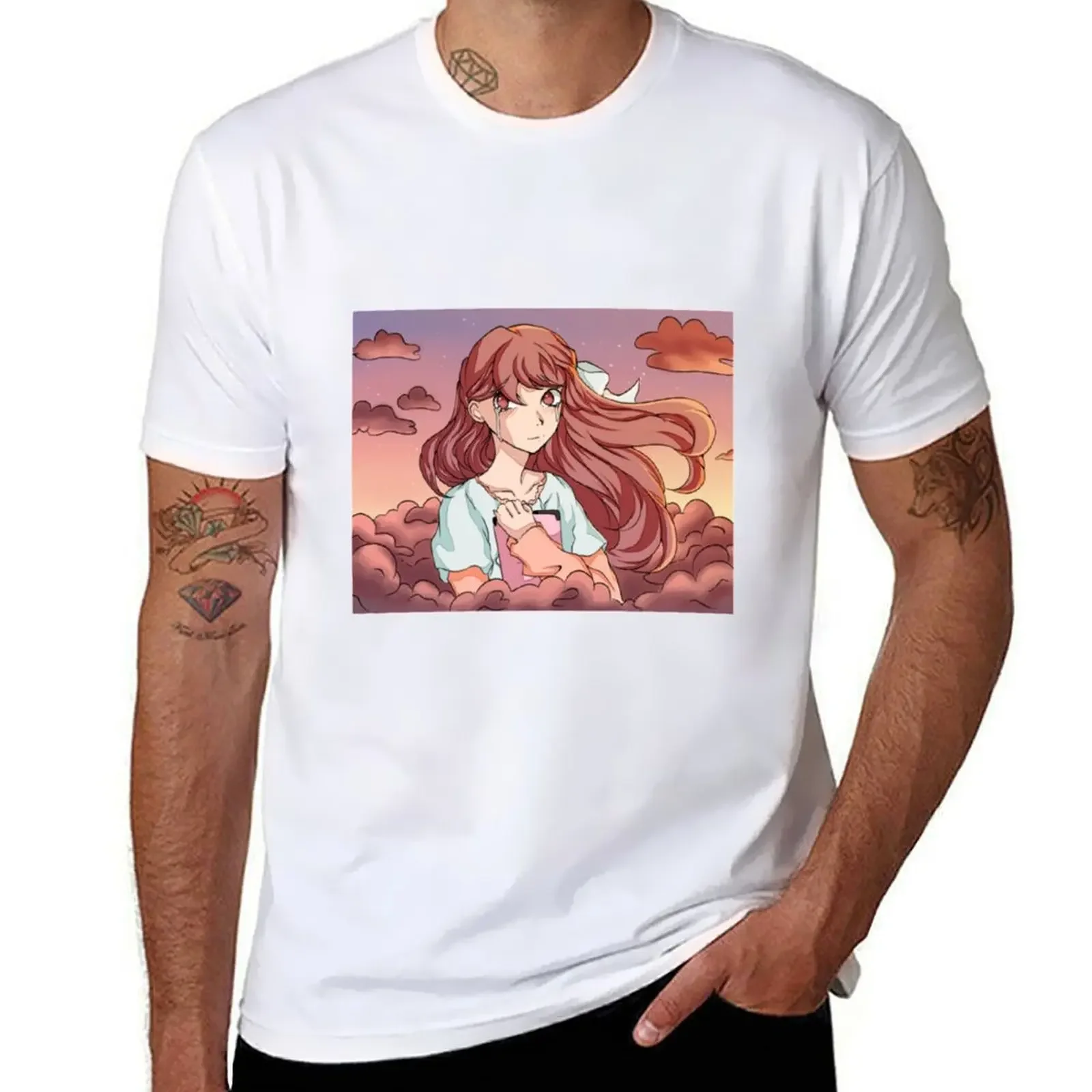 

i_m not alone, because of you T-shirt boys whites plus size tops sweat men t shirts