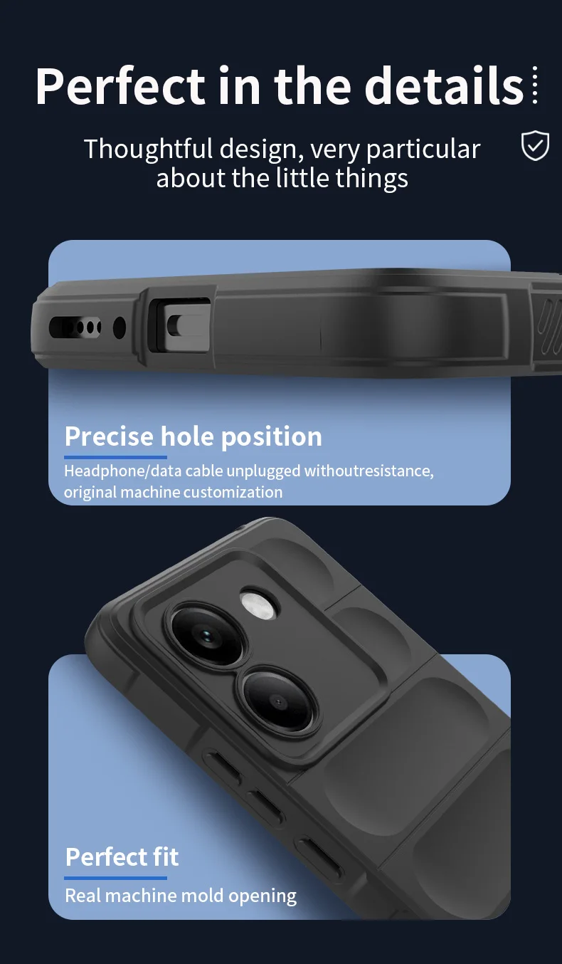 Stoßfeste Soft Case Handyhülle für Poco X3 X5 X6 X7 F3 F5 F6 F7 M7 Pro Ultra C50 C55 C65 C61 C71 C75 Flüssigsilikon-Schutzhülle – Detail 15