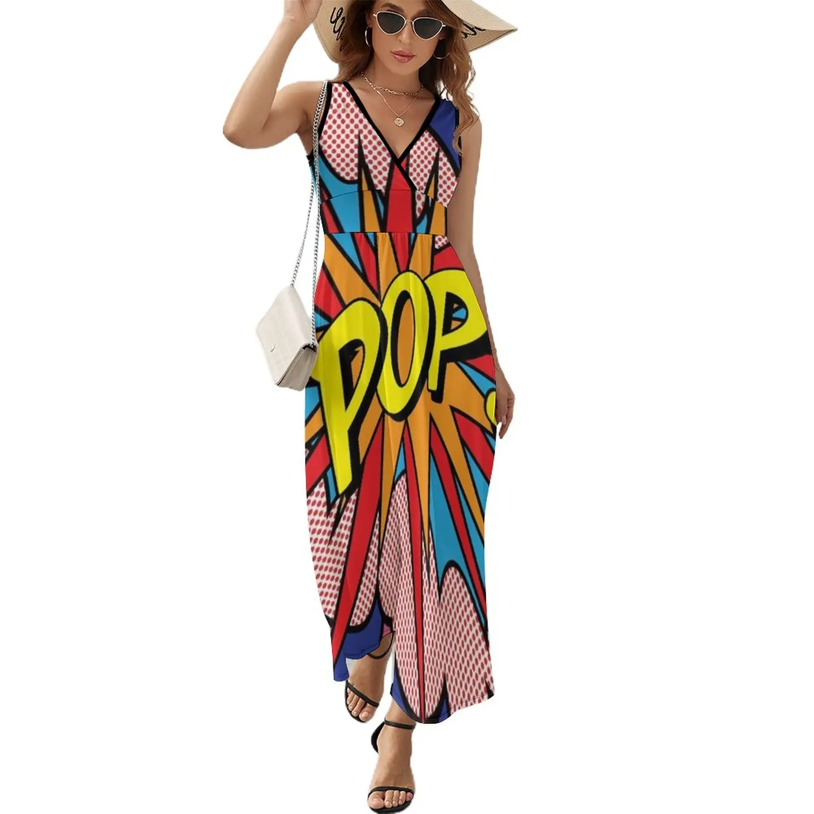 

Pop art Sleeveless Dress loose summer dress luxury evening dresses for women 2023 Dress for pregnant women prom dresses 2023