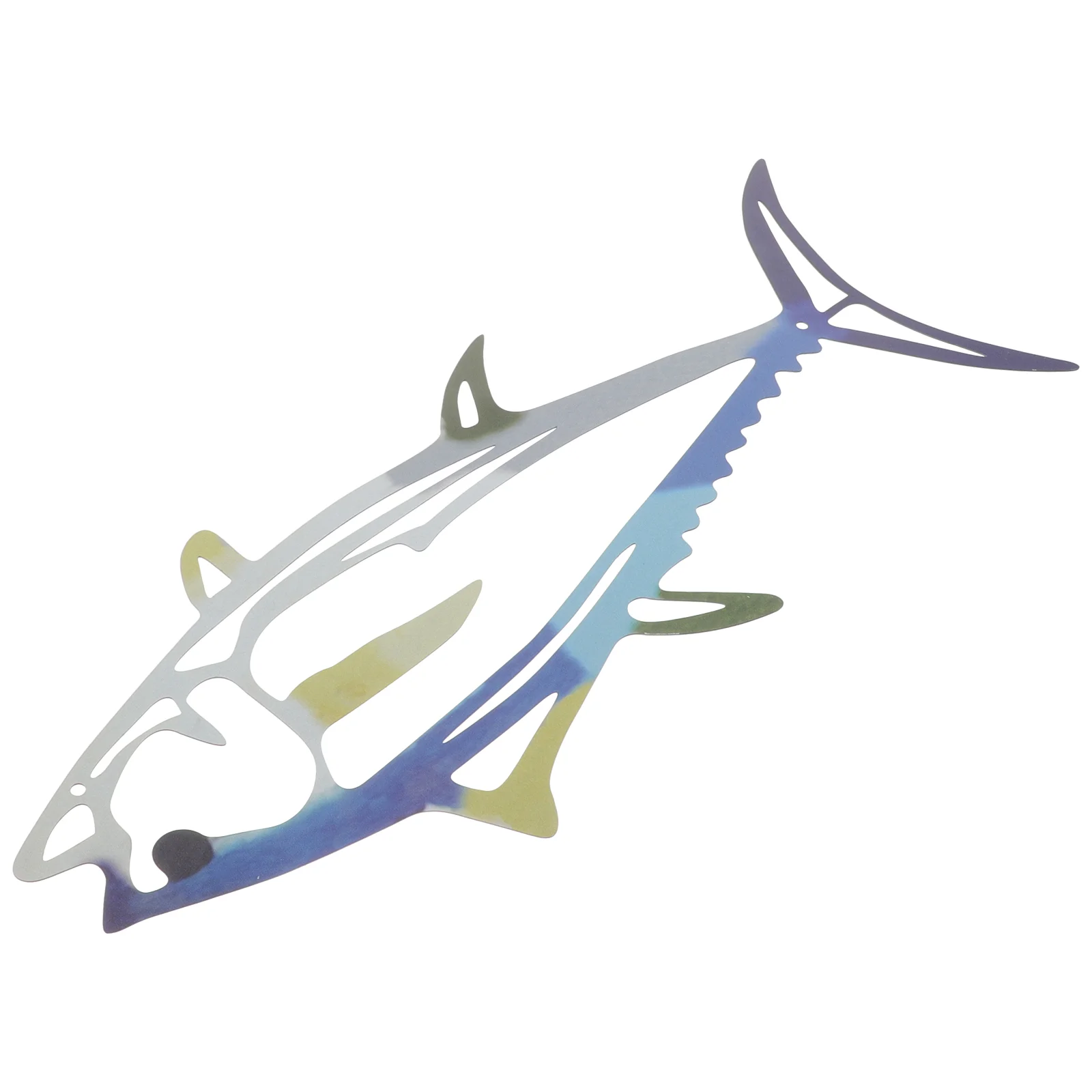 

Home Decor Stainless Steel Shark Pendant Fish Sculpture Wall Hanging Metal Shaped Ornament