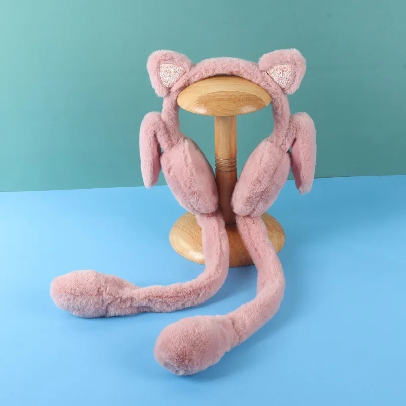 Cache-Oreilles Chat Léopard Pour Fille - Peluche Douce, Taille Enfant, Cadeau Mignon - 9