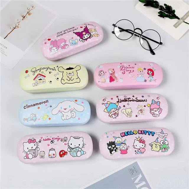 G-Ahora Kitty Eyeglasses Case with Glasses Cloth Kitty Cat