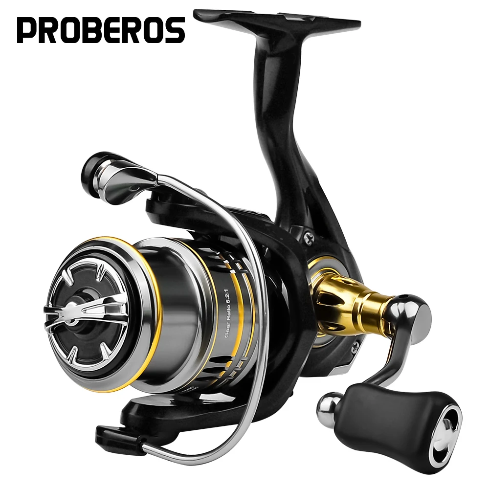 PROBEROS Metal Spool Spinning Reel 5-7KG Max Drag Fishing Reel 1500-3500  Series Lightweight Carbon Fiber Wheel Fishing 5+1BB