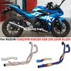 Slip On For SUZUKI GSX250R GSX 250R 250 GSX250 DL250 Motorcycle Exhaust Espace Moto Modified Full System Front Middle Link Pipe