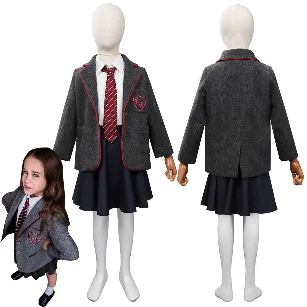 

Matilda Cosplay Costume For Girls Adult Kids Roald Dahl’s Matilda the Musical Skirt Shirt Set Uniform Halloween Carnival Suit