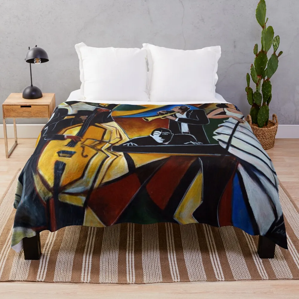 

The Jazz Group Throw Blanket Sofas Blanket For Giant Sofa