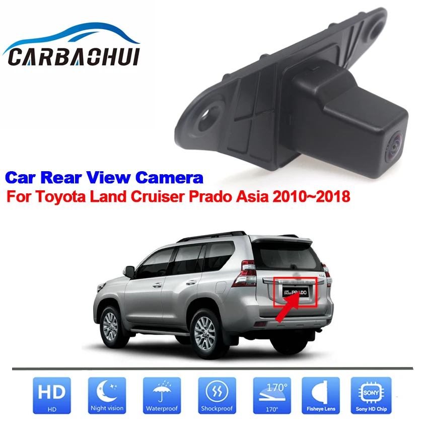 

1080x720P 170 Degrees Fisheye Lens Car Reverse Back up Rear View Camera For Toyota Land Cruiser Prado Asia 2010~2016 2017 2018