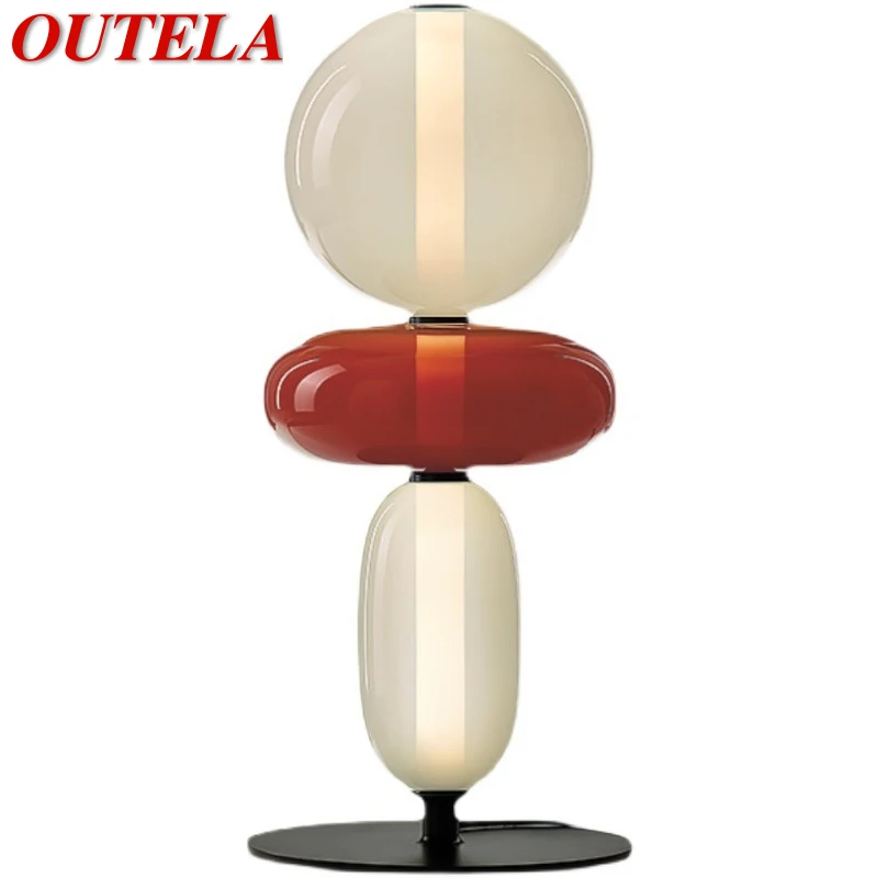 

OUTELA Contemporary Table Lamp Nordic Fashionable Living Room Bedroom Personality Creative LED Decoration Desk Light