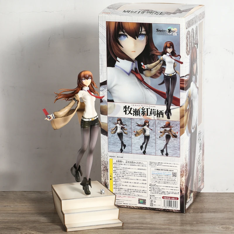 Figura De Acercamiento De Los Miembros Del Laboratorio De Steins Gate Makise Kurisu, Modelo De Pvc Figura Coleccionable Regalo Decorativo Zhangyuxiang Unisex