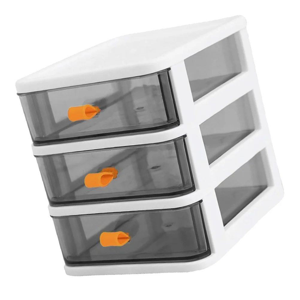 

Three Tier Lockers Drawer Style Case Visible Storage Shelf with Container Pp Office Shelves