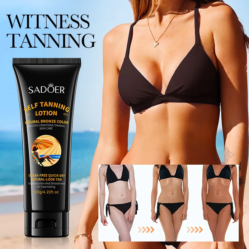 Self Tanning Lotion Self Tanner Flawless Tanning Lotion Fake Tan Sunless Tanner For Face And Body Not Block Pores