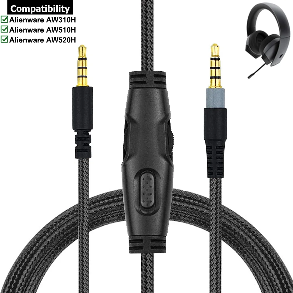 Alienware Aw510h Cable Aux Cable Volume Mute Headset Control
