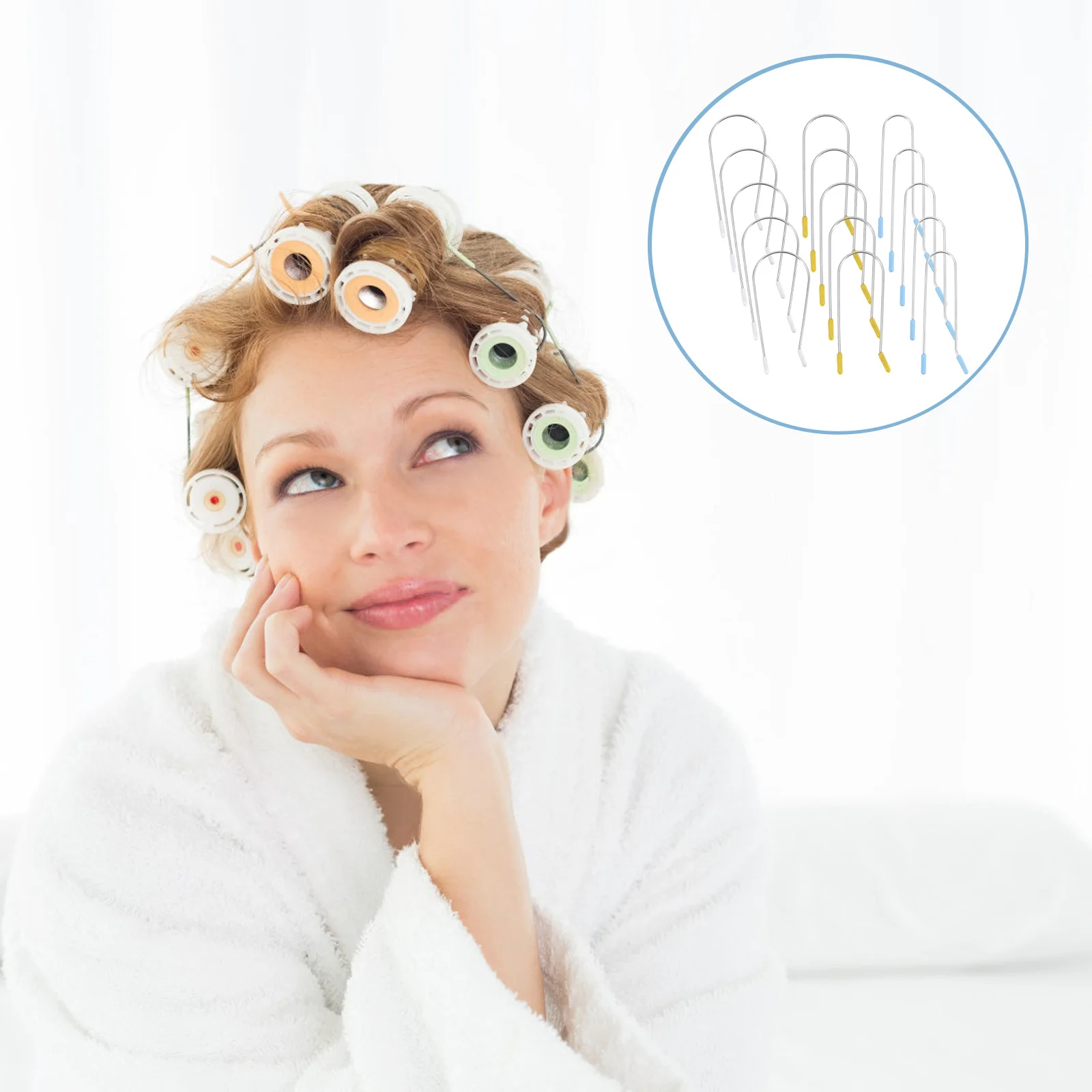 Electric Heated Curling Rollers Hot Roller Clips Replacement Pins Securing Jaw Clamps Hair Rollers Styling Tools Hair 24 Pcs