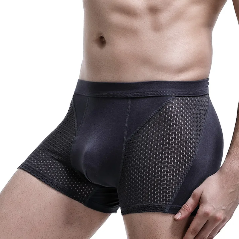 

Men's Boxer Briefs Men's Summer Thin Modal Mesh Breathable Boxers